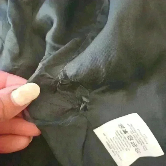 Tory Burch Women's Dark Green Sheepskin Leather Moto Jacket 0(XS-S) - Picture 16 of 16